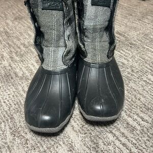 Sperry Black and Gray Boots